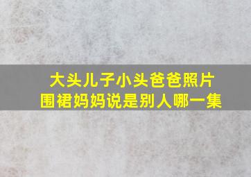 大头儿子小头爸爸照片围裙妈妈说是别人哪一集