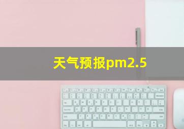 天气预报pm2.5