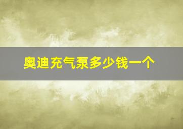 奥迪充气泵多少钱一个