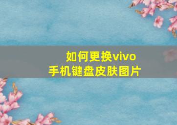 如何更换vivo手机键盘皮肤图片