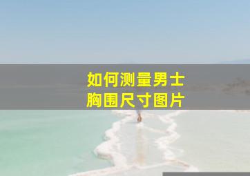 如何测量男士胸围尺寸图片