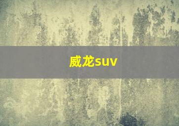 威龙suv