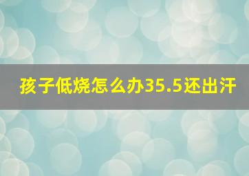 孩子低烧怎么办35.5还出汗