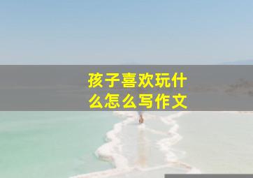 孩子喜欢玩什么怎么写作文