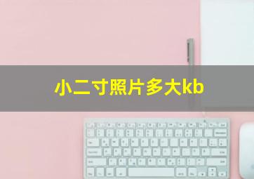 小二寸照片多大kb