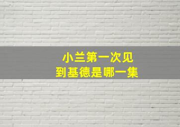 小兰第一次见到基德是哪一集