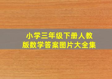 小学三年级下册人教版数学答案图片大全集