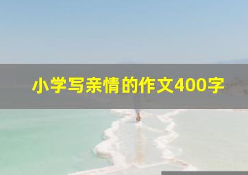 小学写亲情的作文400字