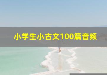 小学生小古文100篇音频