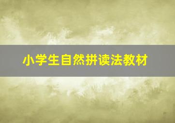 小学生自然拼读法教材