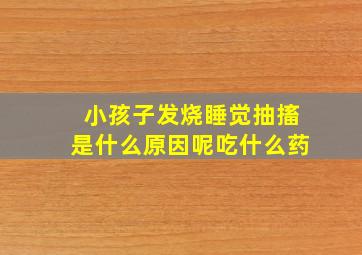 小孩子发烧睡觉抽搐是什么原因呢吃什么药