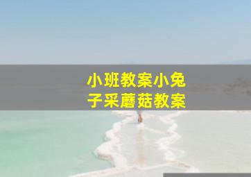 小班教案小兔子采蘑菇教案