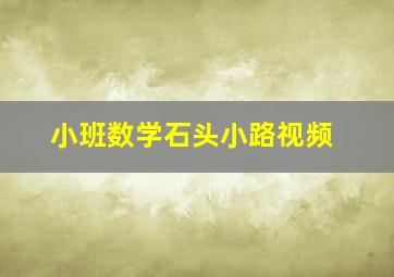 小班数学石头小路视频