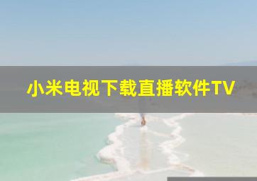 小米电视下载直播软件TV