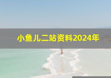 小鱼儿二站资料2024年