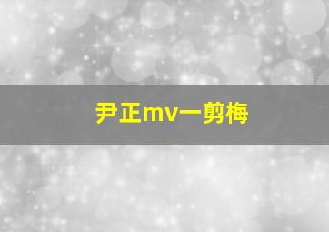 尹正mv一剪梅