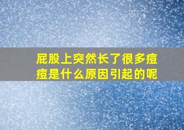 屁股上突然长了很多痘痘是什么原因引起的呢