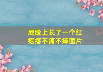 屁股上长了一个红疙瘩不痛不痒图片