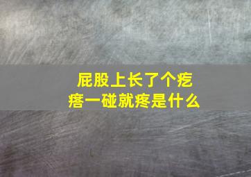 屁股上长了个疙瘩一碰就疼是什么