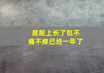 屁股上长了包不痛不痒已经一年了