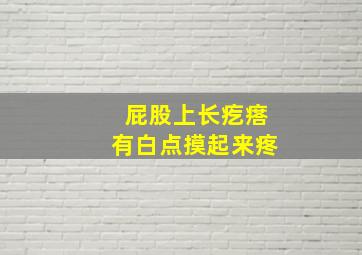 屁股上长疙瘩有白点摸起来疼