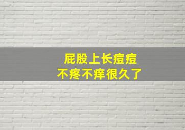 屁股上长痘痘不疼不痒很久了