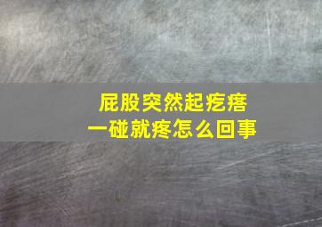 屁股突然起疙瘩一碰就疼怎么回事