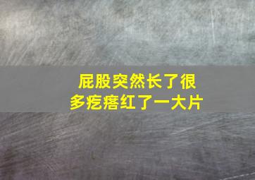 屁股突然长了很多疙瘩红了一大片