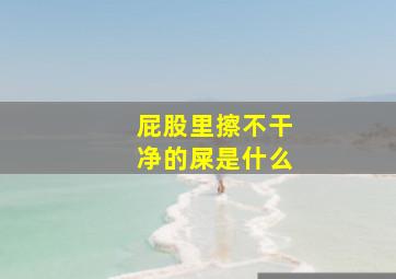 屁股里擦不干净的屎是什么