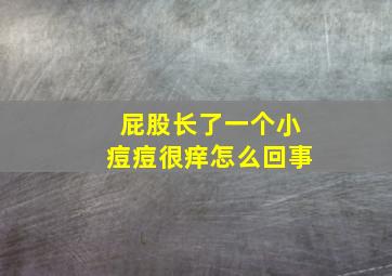 屁股长了一个小痘痘很痒怎么回事