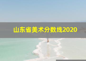 山东省美术分数线2020