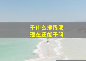 干什么挣钱呢现在还能干吗