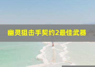 幽灵狙击手契约2最佳武器