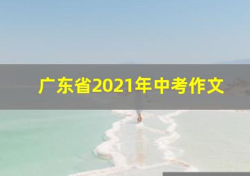 广东省2021年中考作文