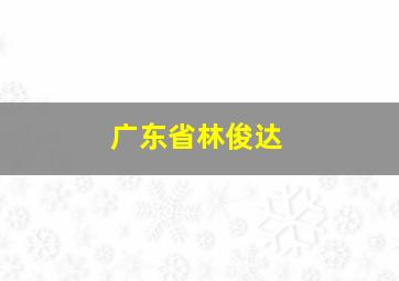 广东省林俊达