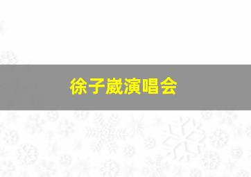 徐子崴演唱会