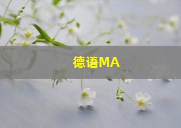 德语MA