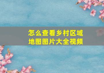 怎么查看乡村区域地图图片大全视频