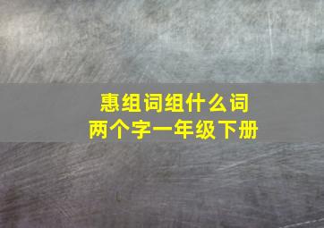 惠组词组什么词两个字一年级下册