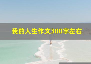 我的人生作文300字左右