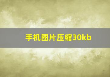 手机图片压缩30kb