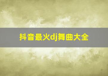 抖音最火dj舞曲大全