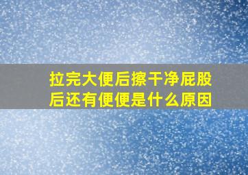 拉完大便后擦干净屁股后还有便便是什么原因