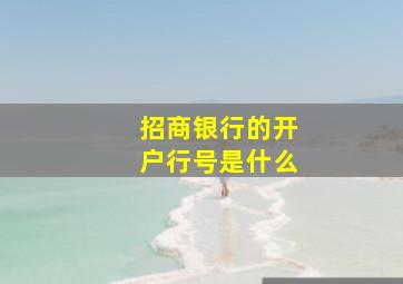 招商银行的开户行号是什么