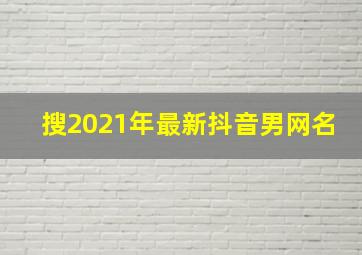 搜2021年最新抖音男网名