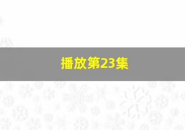 播放第23集