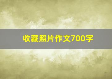 收藏照片作文700字