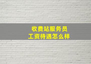 收费站服务员工资待遇怎么样