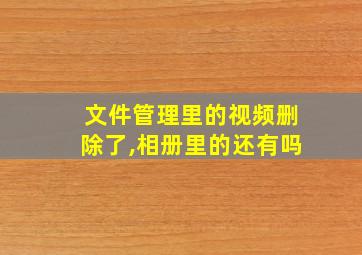 文件管理里的视频删除了,相册里的还有吗