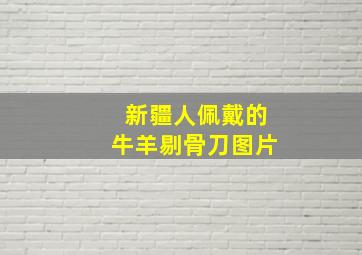 新疆人佩戴的牛羊剔骨刀图片